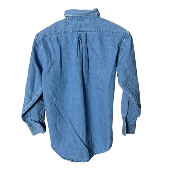 VTG Polo Ralph Lauren Embroidered Bear Button Down Shirt USA Medium - Picture 4 of 5